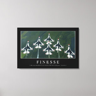 Finesse: Inspirational Quote Canvas Print