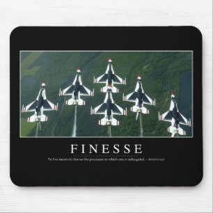 Finesse: Inspirational Quote Mouse Mat