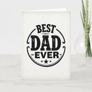 Finest Dad Ever Emblem Card