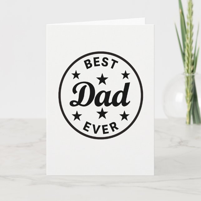 Finest Dad Honour Emblem Card (Front)