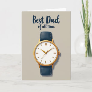 Finest Dad Timepiece Card