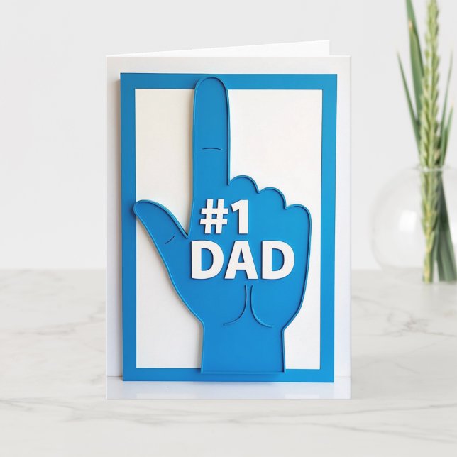 Finest Fathers Day Hand Card (Front)