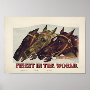 Finest in the World - Vintage Horse Racing Poster