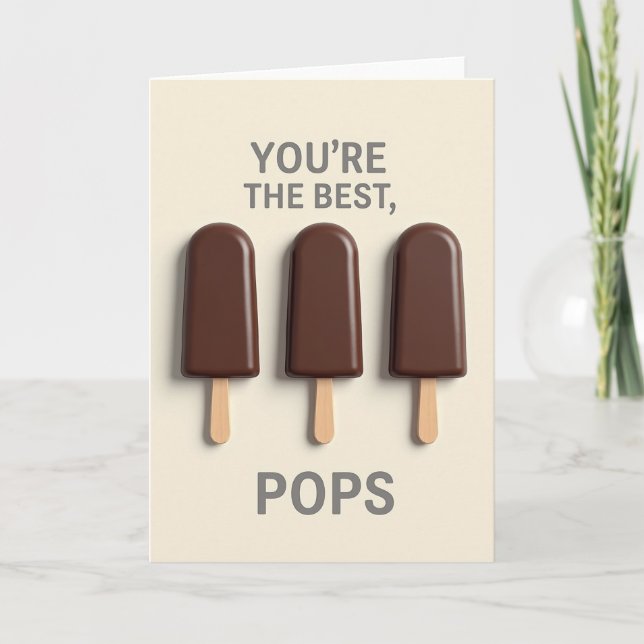 Finest Pops Fathers Day Card (Front)