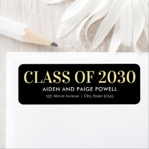 Finest Year Editable Colour Graduation Label