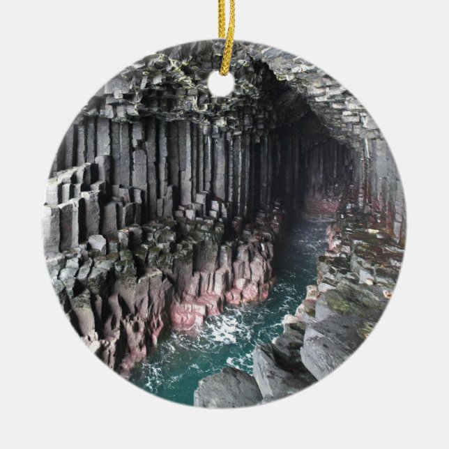 FINGALS CAVE CERAMIC TREE DECORATION (Front)