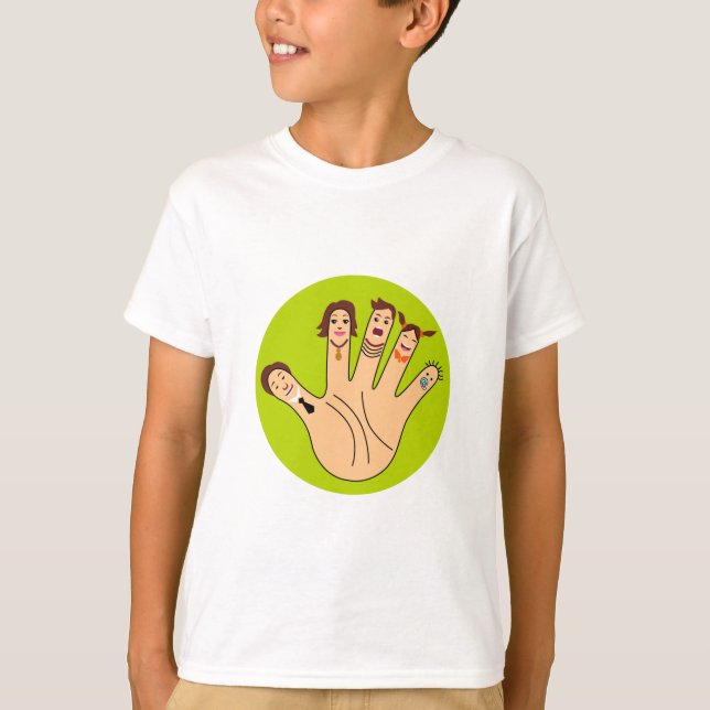Finger Family Drawing T-Shirt (Front)