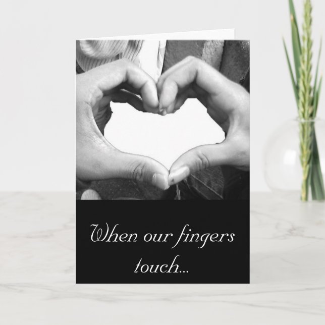 Finger Heart Holiday Card (Front)