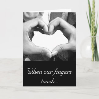 Finger Heart Holiday Card