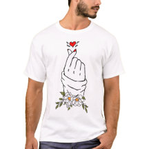 Finger Heart Love Gesture Shirt | Cute Hand Heart