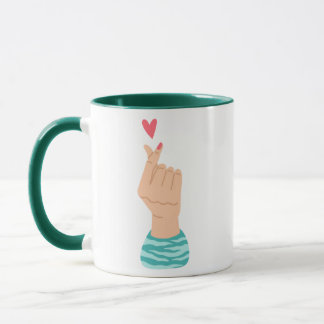Finger heart- mug