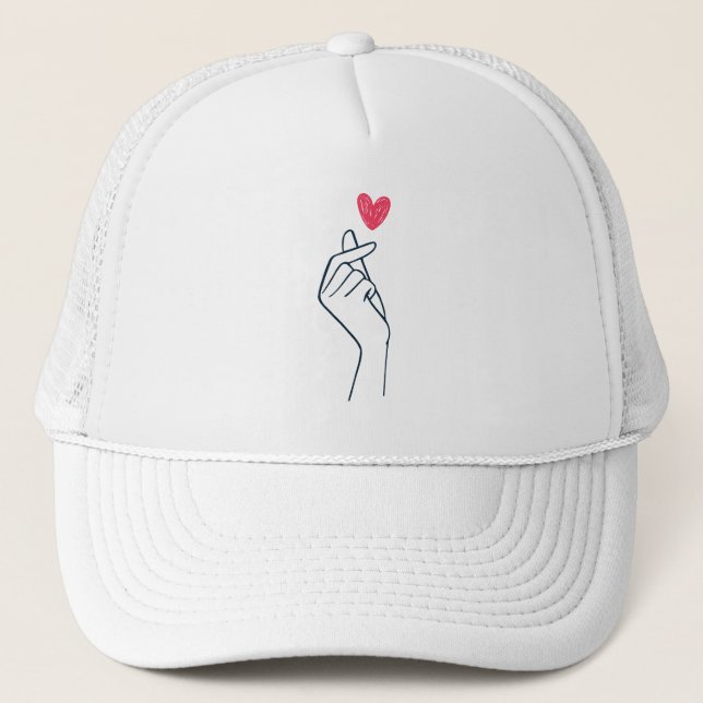 Finger Heart Trucker Hat (Front)