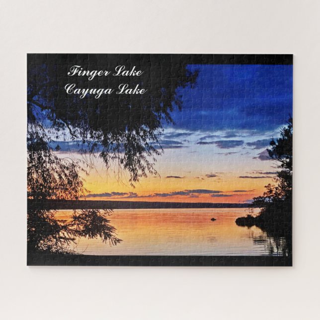 FINGER LAKE CAYUGA LAKE JIGSAW PUZZLE (Horizontal)