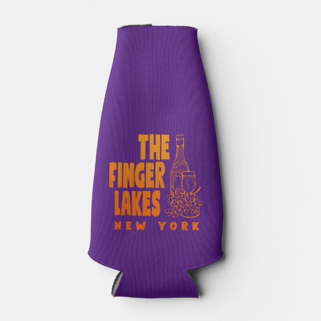 Finger Lakes Bottle Cozy Bottle Cooler (Front)
