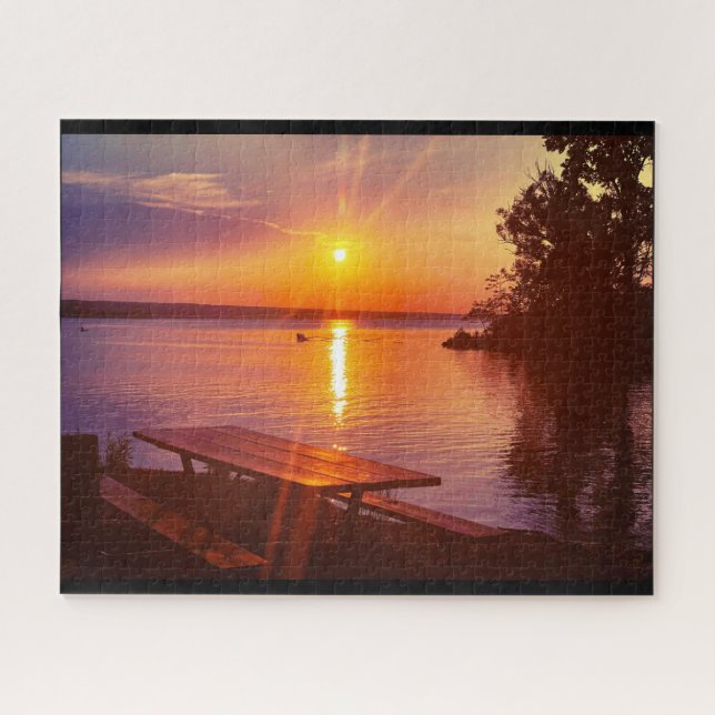 FINGER LAKES CAYUGA LAKE JIGSAW PUZZLE (Horizontal)