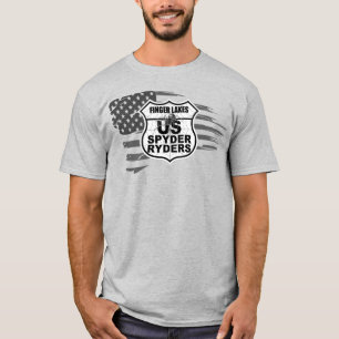 Finger Lakes Chapter - Tattered Flag bw T-Shirt