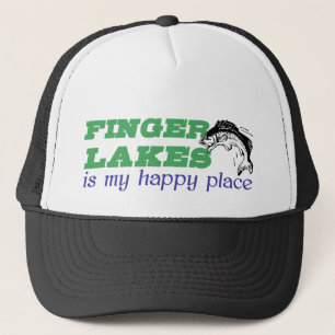 Finger Lakes is my happy place Trucker Hat