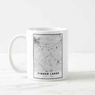 Finger Lakes Map Coffee Mug