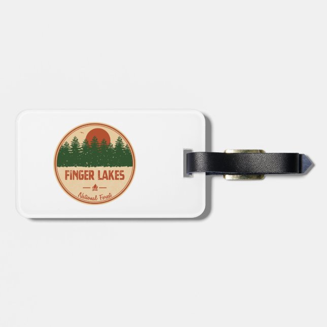 Finger Lakes National Forest Luggage Tag (Back Horizontal)