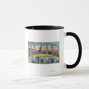 Finger Lakes, New York - Large Letter Scenes Mug