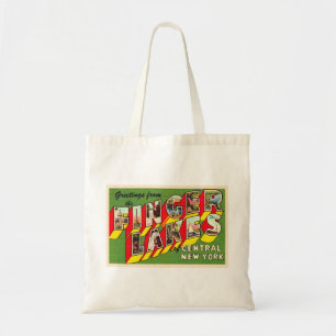 Finger Lakes New York NY Large Letter Postcard Tote Bag