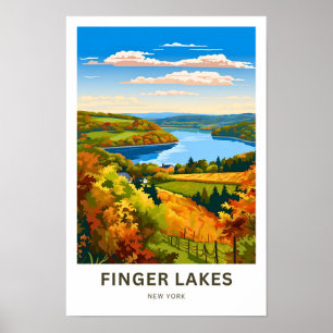 Finger Lakes New York Travel Print
