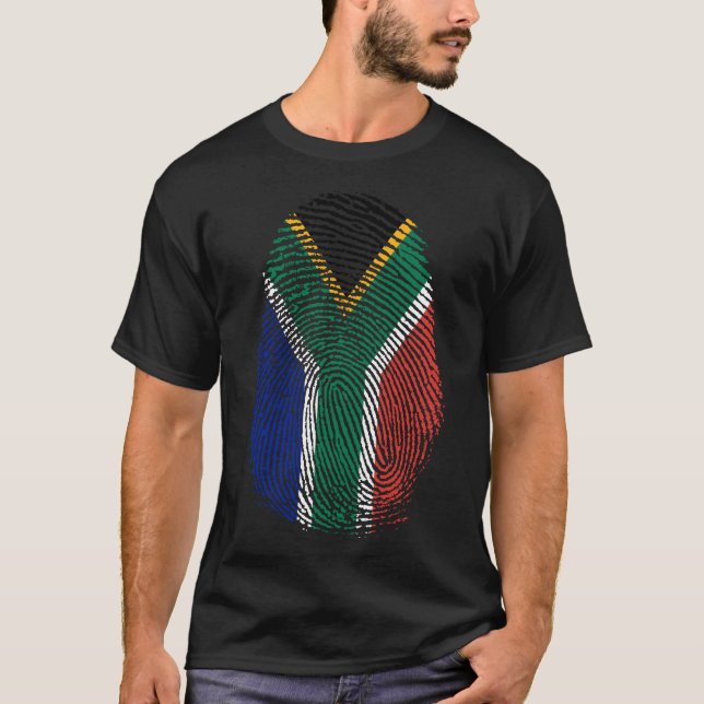 Finger Print - South Africa T-Shirt (Front)