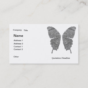 Finger Print Wings Business Card