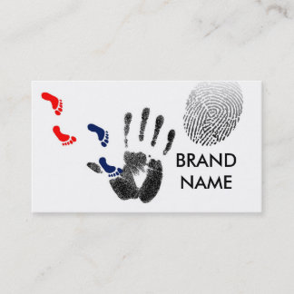 Finger prints business card