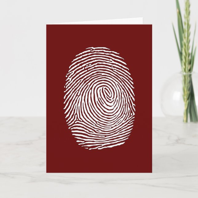 Finger Prints Talking Canyons, New Mexico Card (Front)