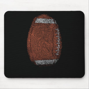 Fingerabdruck als Football USA Sport Mouse Mat