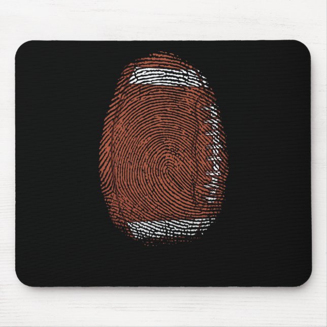 Fingerabdruck als Football USA Sport Mouse Mat (Front)