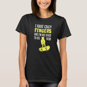 Fingerboard Finger Skateboarding Fingerboarding Qu T-Shirt
