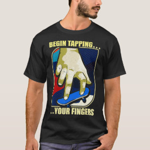 Fingerboard Skater Design Funny Humour T-Shirt