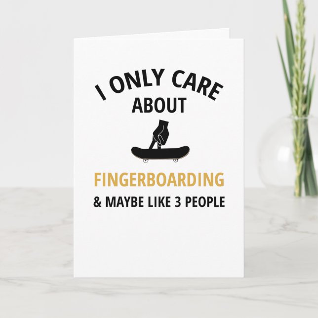 Fingerboarding | Finger Skateboarding Fingerboard Card (Front)