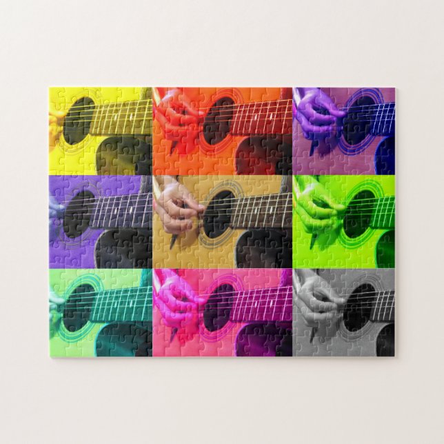 Fingerpicking Guitar Player - 11x14 - 252 pcs Jigsaw Puzzle (Horizontal)