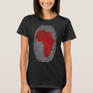 Fingerprint African American Black History Month T-Shirt