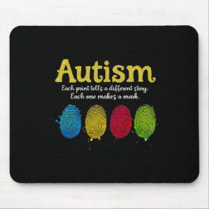 Fingerprint Autism3 Mouse Mat
