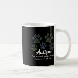 Fingerprint Autism Awareness Month Pet Lover Cat P Coffee Mug