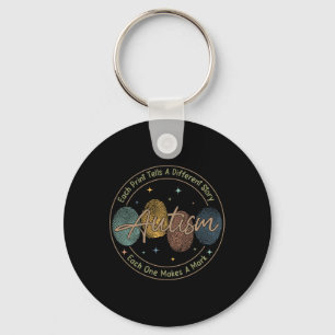 Fingerprint Autism Each Print Tells A Different St Key Ring