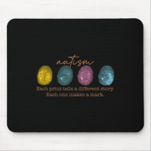 Fingerprint Autism Each Print Tells A Different St Mouse Mat