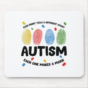 Fingerprint Autism Each Print Tells A Different St Mouse Mat