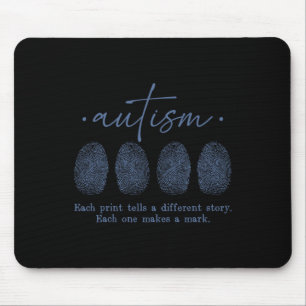 Fingerprint Autism Each Print Tells A Different St Mouse Mat
