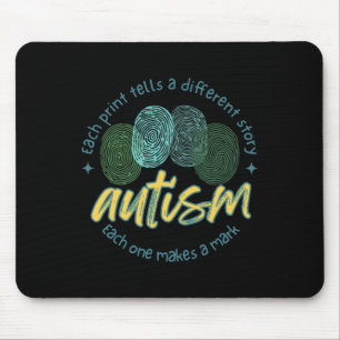 Fingerprint Autism Each Print Tells A Different St Mouse Mat
