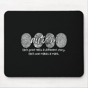 Fingerprint Autism Each Print Tells A Different St Mouse Mat