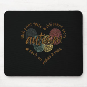 Fingerprint Autism Each Print Tells A Different St Mouse Mat