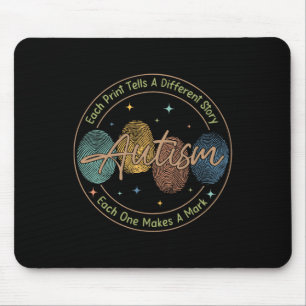 Fingerprint Autism Each Print Tells A Different St Mouse Mat