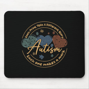 Fingerprint Autism Each Print Tells A Different St Mouse Mat