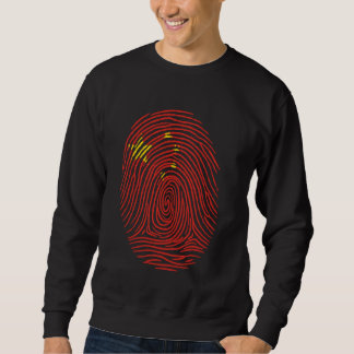Fingerprint China Flag Proud Chinese Sweatshirt
