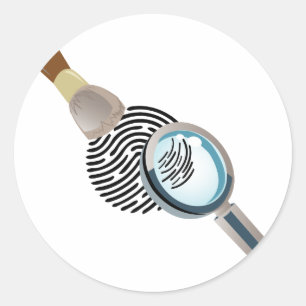 Fingerprint Classic Round Sticker